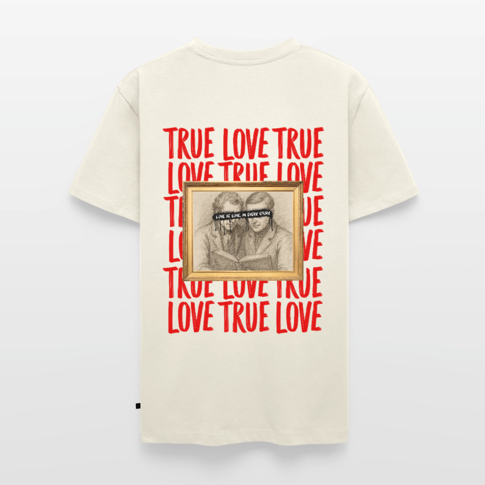 love.is.love.men.männer.shirt - Naturweiß