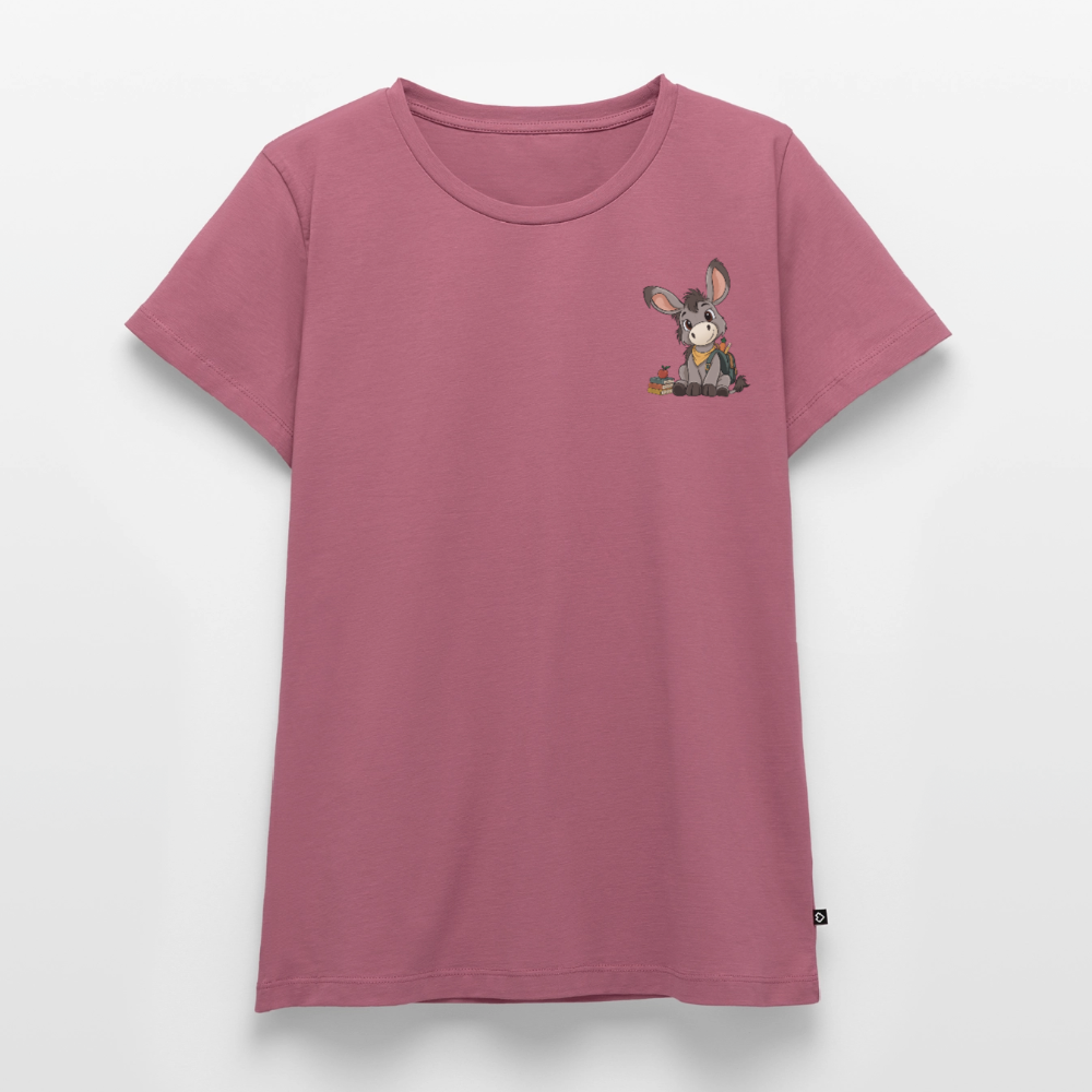 der-kleine-esel-classic-frauen-shirt-pocket - Mauve