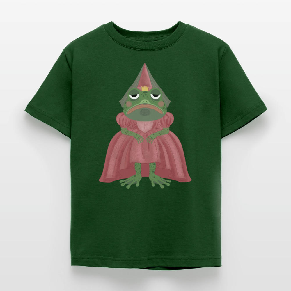 der-ungekusste-froschkonig-kinder-t-shirt - Forstgrün 