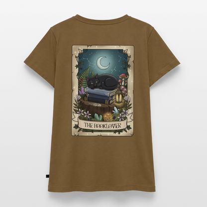 Tarotkarten-Booklover-frauen-shirt - Nussbraun