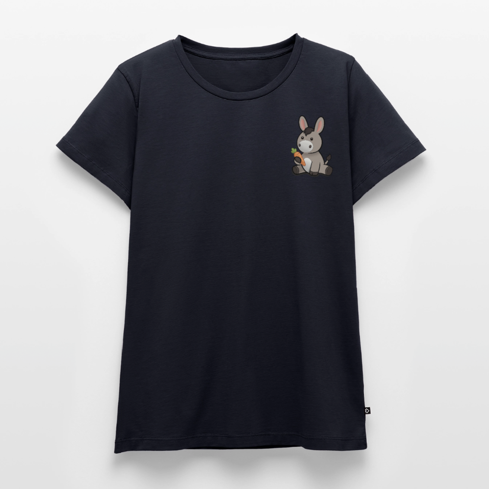 der-kleine-esel-frauen-shirt-pocket - Navy