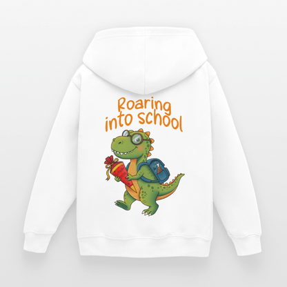 roaring-into-shool-kinder-hoodie - Weiß