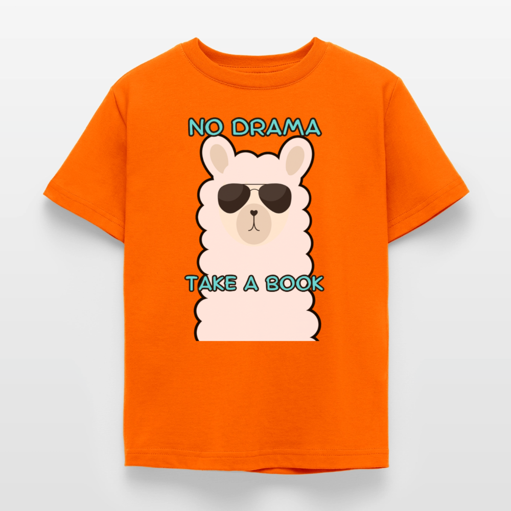 no-drama-kinder-t-shirt - Orange
