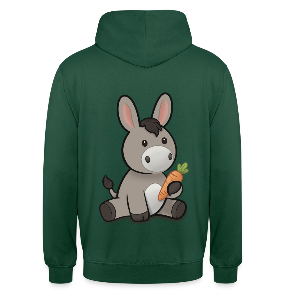 der-kleine-esel-unisex-hoodie - Flaschengrün