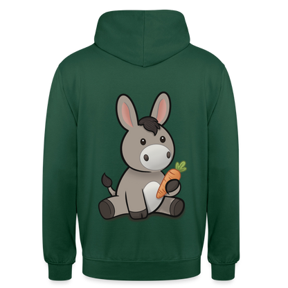 der-kleine-esel-unisex-hoodie - Flaschengrün